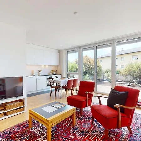 Bright Flat Overlooking Geneva *