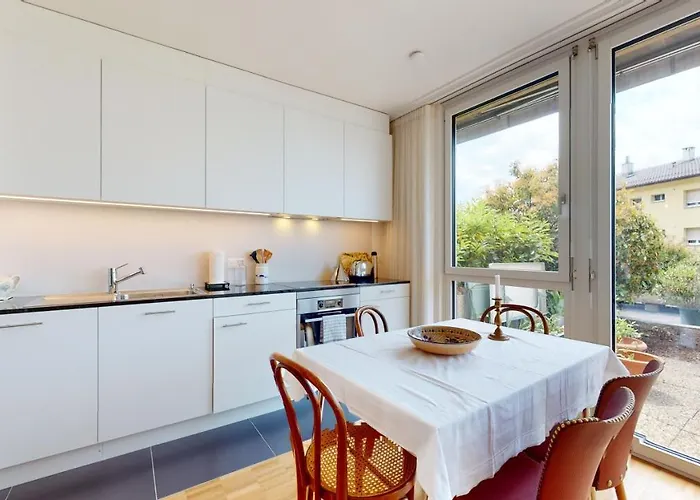 Bright Flat Overlooking Geneva Montreux