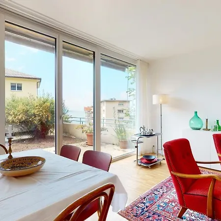 Bright Flat Overlooking Geneva *